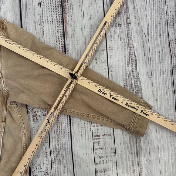 Levi’s Premium WaterLess Cotton Hemp Trucker Jacket Khaki XL - Picture 11 of 11